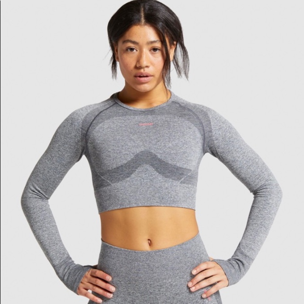 Charcoal Marl/Pink Gymshark set